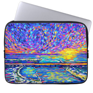 Housse Pour Ordinateur Portable Sebastian Inlet Cotton Candy Sky