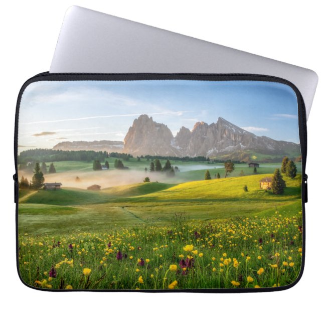 Housse Pour Ordinateur Portable Seiser Alm, Alpes de dolomite, Italie (Devant)
