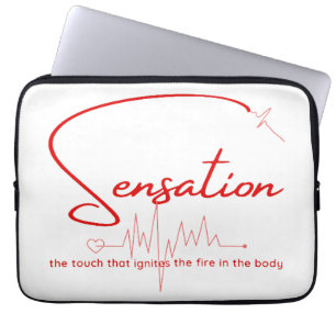 Housse Pour Ordinateur Portable Sensation Pouls Lignée