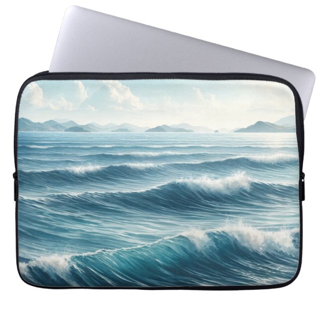 Housse Pour Ordinateur Portable Sérénité maritime (Devant)