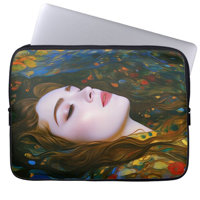 Housse Pour Ordinateur Portable "Sérénité pétale" - Femmes dans l'eau (Devant)