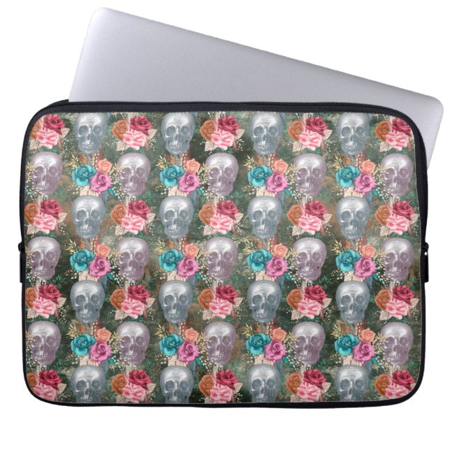 Housse Pour Ordinateur Portable Série Boho Skull Design 10 (Devant)