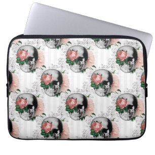 Housse Pour Ordinateur Portable Série Pull Floral Rose Design 2