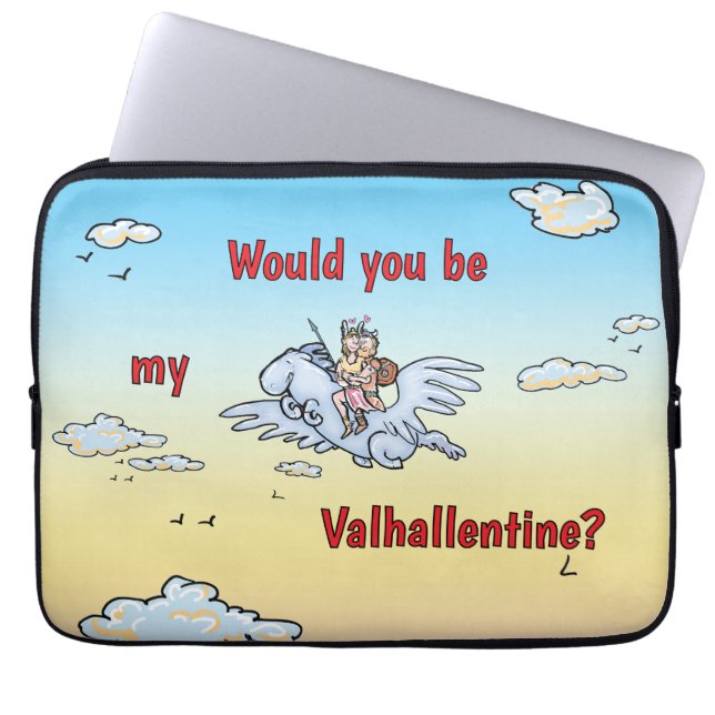 Housse Pour Ordinateur Portable Seriez-vous mon Valhallentine ? (Devant)
