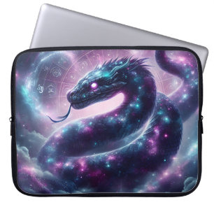 Housse Pour Ordinateur Portable Serpent Cosmique Zodiaque Galaxie Astrologie