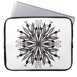 Housse Pour Ordinateur Portable Serpents Gothiques Déplaisants Noir Et Blanc