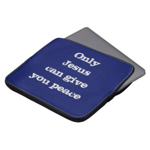 Housse Pour Ordinateur Portable Seul Jésus peut vous donner le message chrétien de