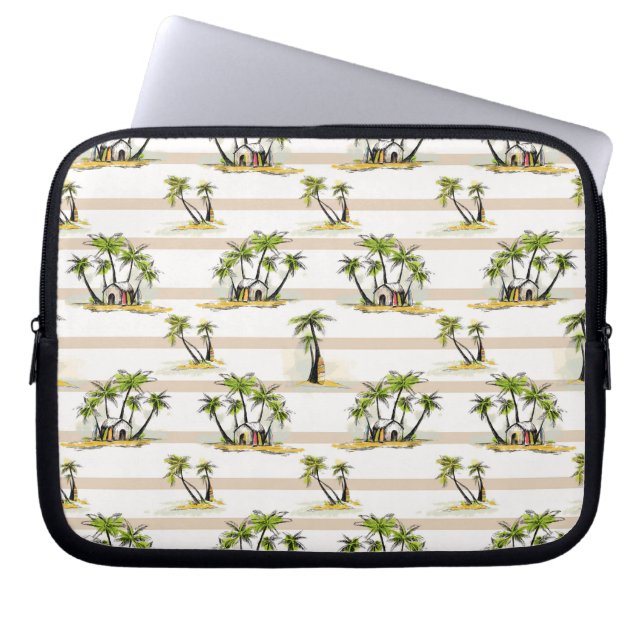 Housse Pour Ordinateur Portable Shack tropical et paumes (Devant)