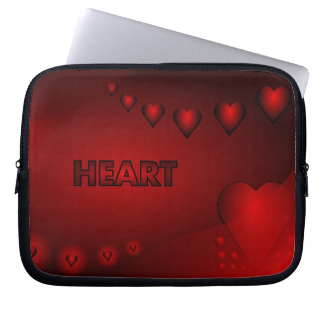 Housse Pour Ordinateur Portable Shaded Hearts (Devant)