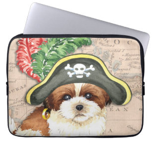 Housse Pour Ordinateur Portable Shih Tzu Pirate