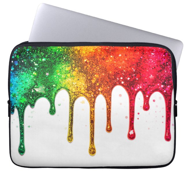 Housse Pour Ordinateur Portable Shiny, Glittery Personalized Back to School (Devant)