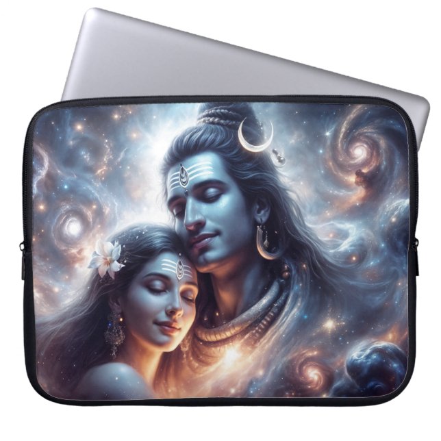 Housse Pour Ordinateur Portable Shiva et Shakti amour cosmique (Devant)