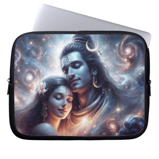 Housse Pour Ordinateur Portable Shiva et Shakti amour cosmique (Devant)