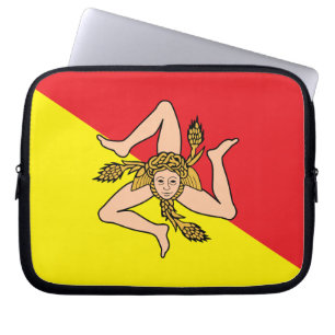 Housse Pour Ordinateur Portable Sicile Drapeau Portable Sleeve