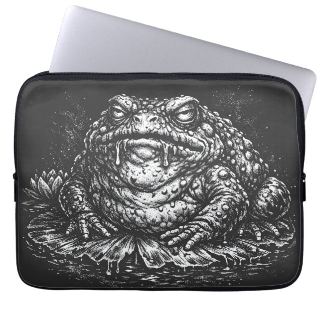 Housse Pour Ordinateur Portable Sigil du Crapaud Hanté par BurnsInHell (Devant)