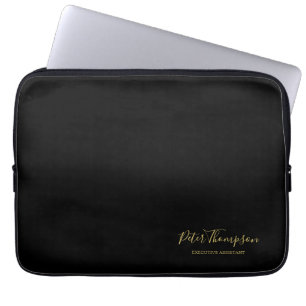 Housse Pour Ordinateur Portable Signature élégante du script d'entreprise