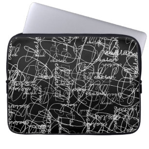 Housse Pour Ordinateur Portable Signatures du Motif de calligraphie