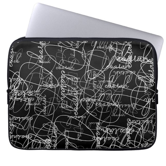 Housse Pour Ordinateur Portable Signatures du Motif de calligraphie (Devant)