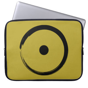 Housse Pour Ordinateur Portable Signe astrologique solaire - Cercle Zen Bouddhiste