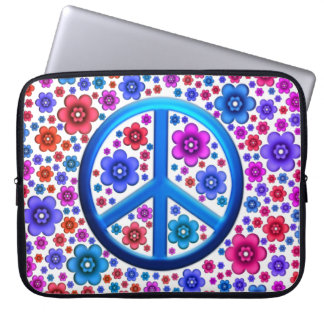 Housse Pour Ordinateur Portable Signe de paix hippie