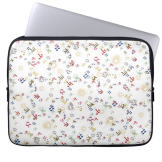 Housse Pour Ordinateur Portable Signes du zodiaque numériques multicolores