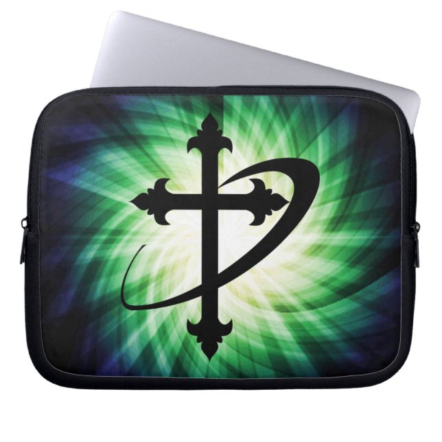 Housse Pour Ordinateur Portable Silhouette croisée ; Lumineuse (Devant)
