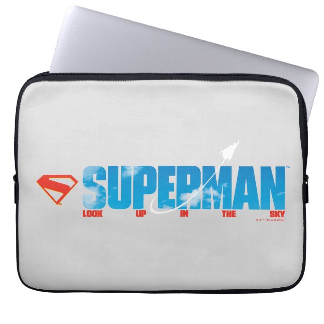 Housse Pour Ordinateur Portable Silhouette Superman Skybound (Devant)