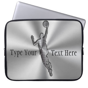Housse Pour Ordinateur Portable Silver Custom Laptop Sleeves 15, ADD Your TEXT