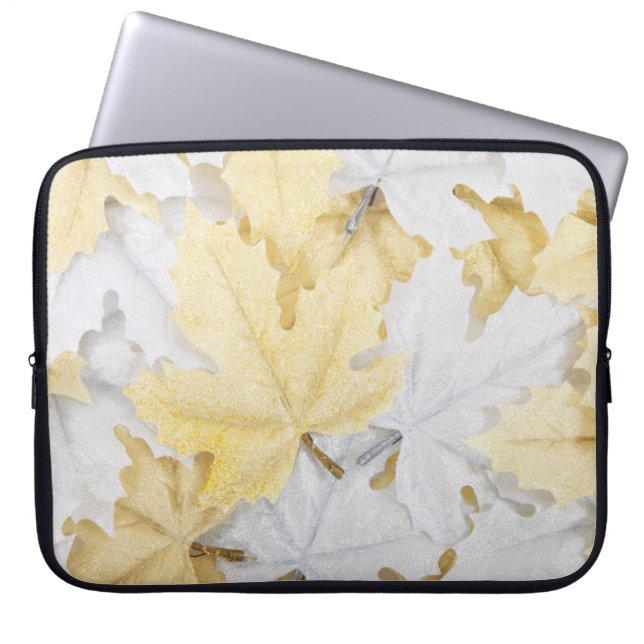Housse pour ordinateur portable Silver Leaves (Devant)