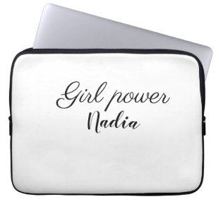 Housse Pour Ordinateur Portable simple pouvoir minimal des filles ajouter le nom t