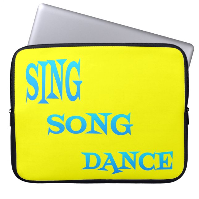 Housse Pour Ordinateur Portable Sing Song Dance Art portable Sleeve (Devant)