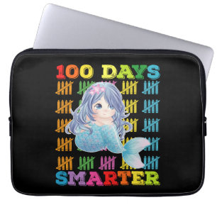 Housse Pour Ordinateur Portable Sirène 100 Jours Plus Intelligente 100ème Jour d'É