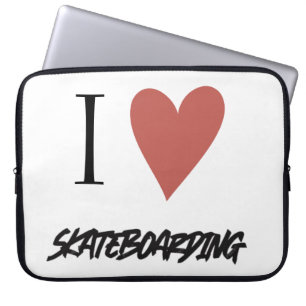 Housse Pour Ordinateur Portable Skateboard Modern J'aime le skateboard