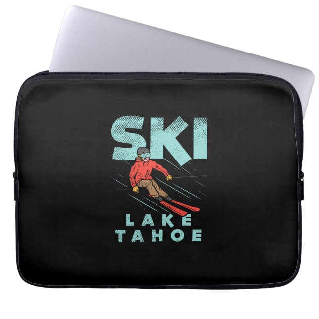 Housse Pour Ordinateur Portable Ski Lake Tahoe (Devant)