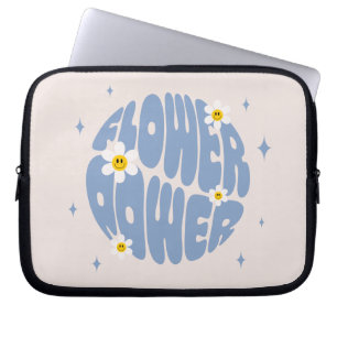Housse Pour Ordinateur Portable Slogan d'alimentation des fleurs