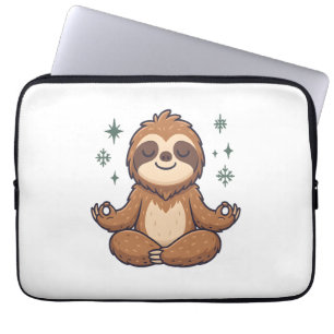 Housse Pour Ordinateur Portable Sloth en dessin portant Noël