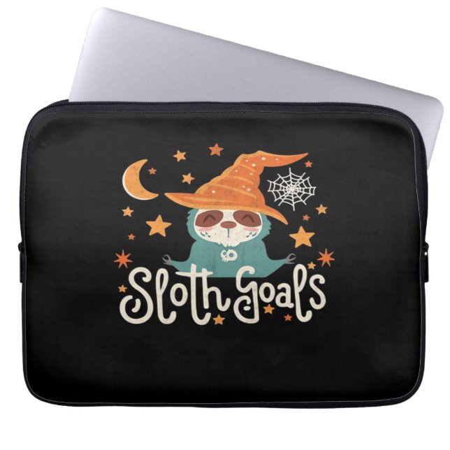 Housse Pour Ordinateur Portable Sloth Halloween Objectifs T-shirt classique (Devant)