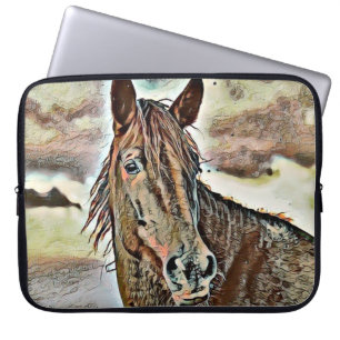 Housse Pour Ordinateur Portable smartmix animal - cheval 2