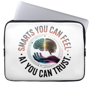 Housse Pour Ordinateur Portable Smarts Vous Pouvez Sentir - AI Cerveau Futuriste D