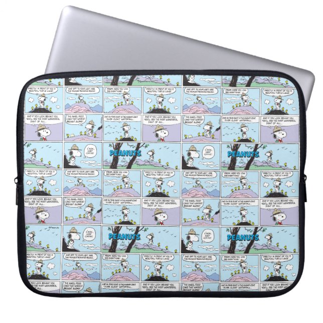 Housse Pour Ordinateur Portable Snoopy & Friends | Aller Randonnée (Devant)