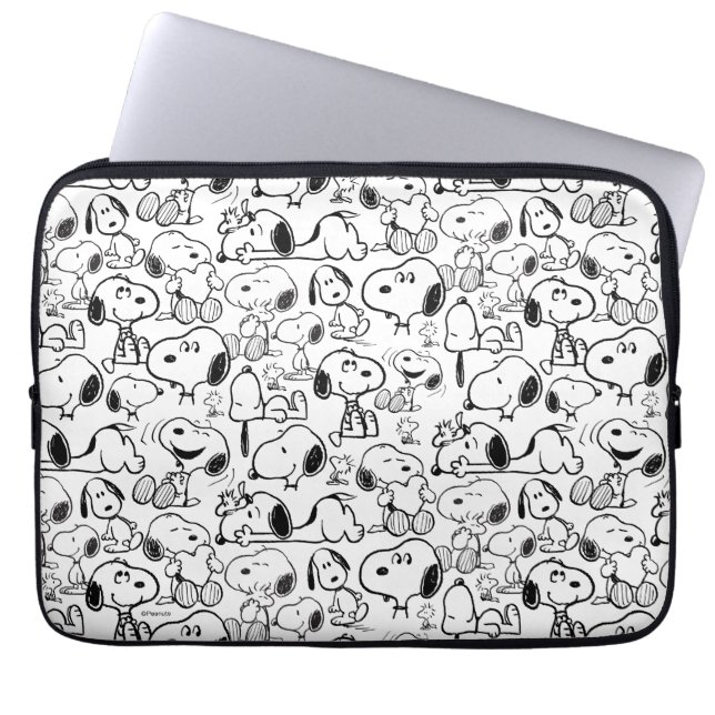 Housse Pour Ordinateur Portable Snoopy Smile Giggle Lauder Motif (Devant)