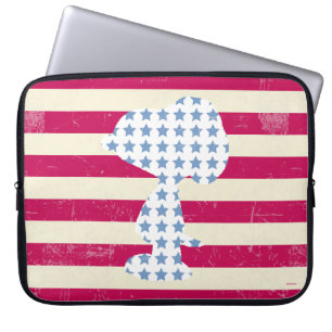 Housse Pour Ordinateur Portable Snoopy Vintage Stars & Stripes