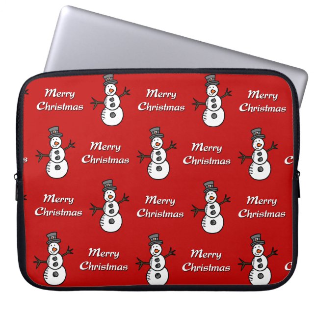 Housse Pour Ordinateur Portable Snowman (Devant)