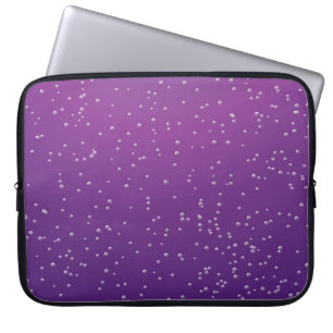 Housse Pour Ordinateur Portable Soda de raisin avec minuscules bulles Art Arrière