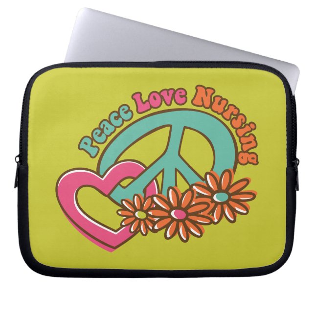 Housse Pour Ordinateur Portable Soins d'amour de paix (Devant)