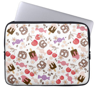 Housse Pour Ordinateur Portable Soins sucrés et salés Filles Motifs