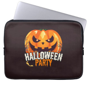 Housse Pour Ordinateur Portable Soirée Halloween – Création de citrouilles de Jack