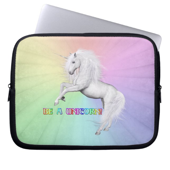 Housse Pour Ordinateur Portable Sois une licorne (Devant)