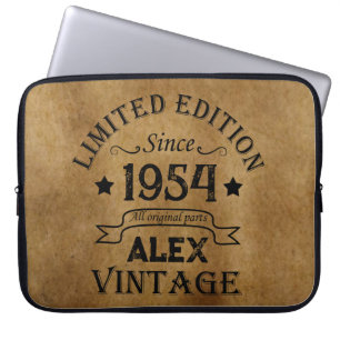 Housse Pour Ordinateur Portable Soixante-dix vintages 70e anniversaire personnalis