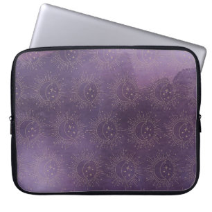 Housse Pour Ordinateur Portable Soleil et Lune